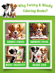 Vacation Pics Dog Lover Coloring Book for Kids | Digital Download