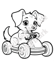 Twisty Riding in a Go Cart