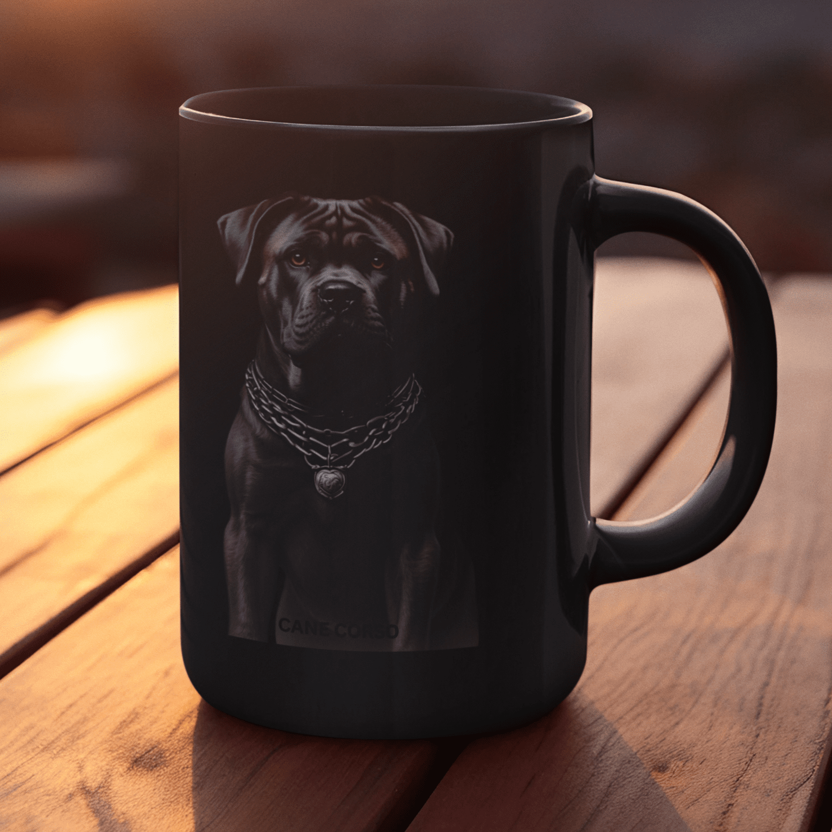 Cane Corso Coffee Mug  - Perfect Gift for Dog Lovers, Black Mug, 15oz | Paws Up Life, LLC