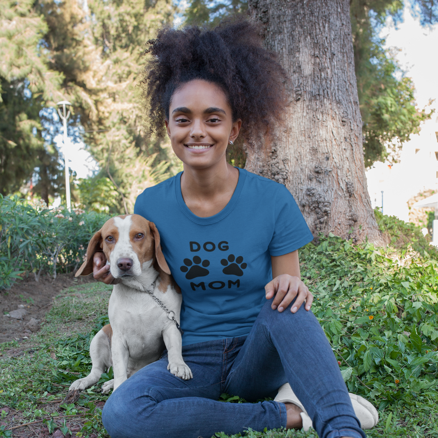 Dog Mom Soft Style Tee By Gildan|  Perfect Gift For Her| Mother's Day, Birthday, Christmas, New Puppy, New Pet Owner, Pet Adoption | Paws Up Life, LLC